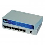 Power over Ethernet Switch, 8 x RJ45 Port 10/100 MBit/s, davon 4 x PoE Anschluss