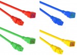 Kaltgeräte Netzverlängerungskabel farbig, C19-C20