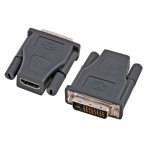HDMI / DVI Adapter, HDMI Buchse / DVI 24+1 Stecker 
