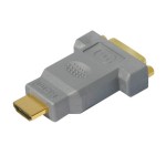 High Quality HDMI / DVI Adapter, HDMI Stecker / DVI 24+1 Buchse, Vollmetallausführung, vergoldete Kontakte