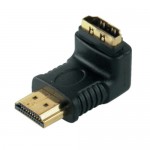 HDMI Adapter, HDMI Stecker / HDMI Buchse 90° abgewinkelt 