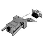 Modular Adapter, 9-pol. Sub-D Stecker/RJ45 Buchse, geschirmt, metallisiertes Gehäuse