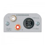 Multimedia Audio/Video Modul, 1 x 4-pol. Mini-DIN Buchse für Video,  2 x Cinch Buchse für Audio, mit Kabel