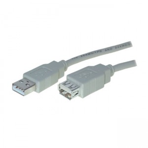 USB Verlängerungskabel, Stecker Typ A / Buchse Typ A, 1,8 m 