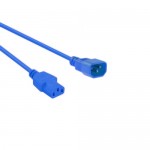 Kaltgeräte Netzverlängerungskabel blau, C13-C14, 1,8 m