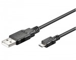Micro USB Verbindungskabel, Stecker Typ A / Micro Stecker Typ B, Länge: 0.5 m  
