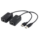 USB Line Extender für Cat. 5 Kabel (Sender und Empfänger) zur Verlängerung des USB Signals (max. 60 m)