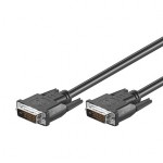 DVI Monitorkabel, Dual Link, DVI 24+1 Stecker/Stecker doppelt geschirmt, Länge: 1 m