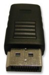 DisplayPort Stecker, 20pol inkl. Haube vergoldete Kontakte, Lötversion